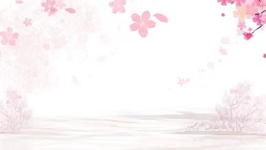 浪漫粉色樱花季背景花瓣飞舞AE片头模版视频的预览图